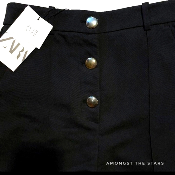 Women's Zara Black Shorts Medium - Picture 5 of 6